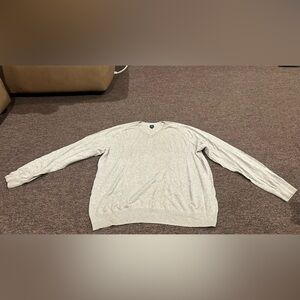 EUC! GAP Men's L Tan V-Neck LS Sweater pull over warm casual